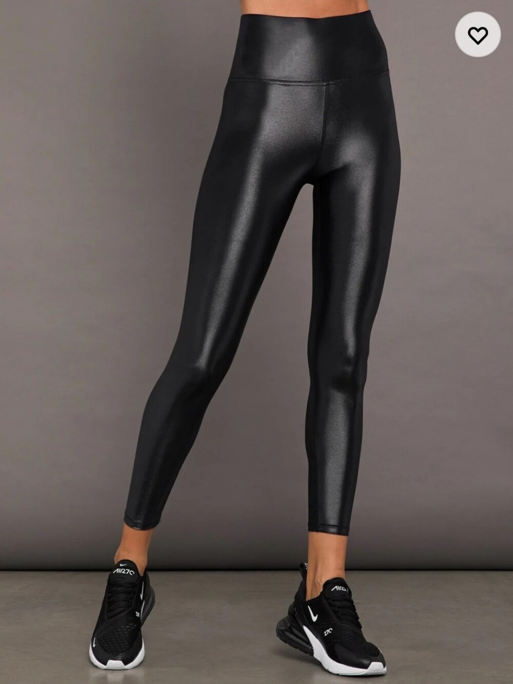 Carbon38 High Rise 7/8 Legging in Takara Shine - Black